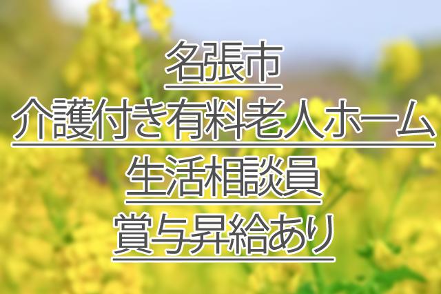 賞与昇給あり/介護付き有料老人ホーム/生活相談員